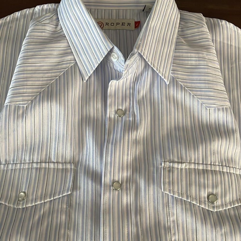 Roper Snap Button Shirt Classic Formal Style